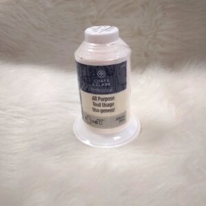 Coats & Clark Professional All Purpose Thread, 3000 Yard Cone NEW, WHITE